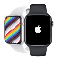 APPLE LOGO SMART WATCH ( সিলিকন বেল্ট )